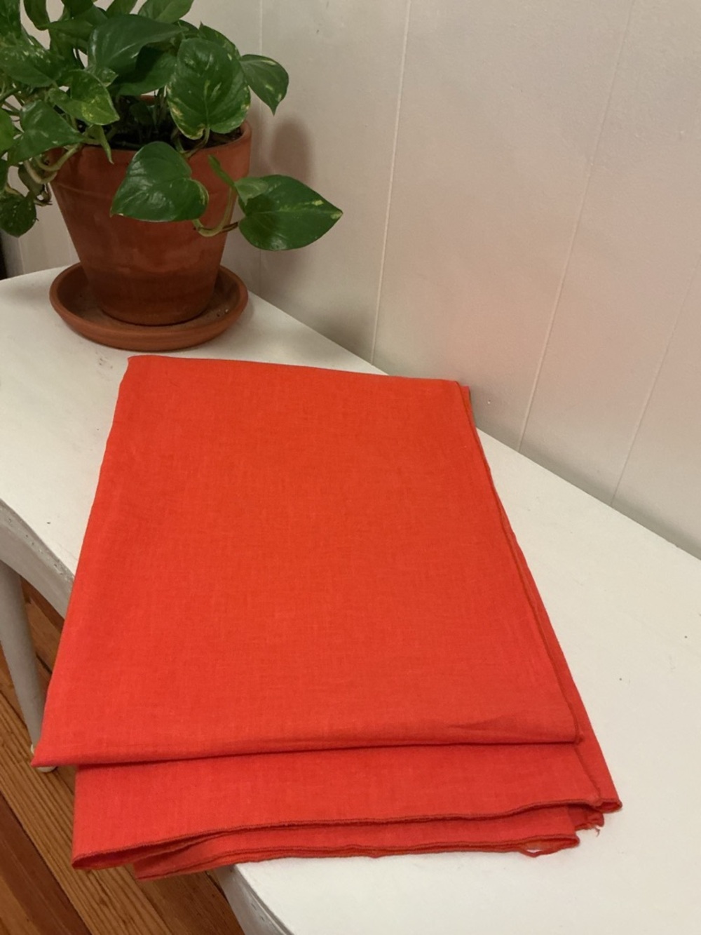 🍊 Vintage Linen Rectangular Tablecloth - Picture 14 of 16